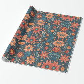 Schöne Blumeninspirierung Geschenkpapier (Ungerollt)