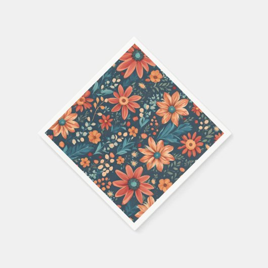 Schöne Blumeninspirierung Serviette (Ecke)