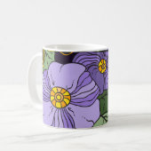 Schöne Blumenkaffee Tasse (Vorderseite Links)