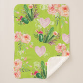 Schöne Blumenkaktus Sherpadecke (Vorderseite)