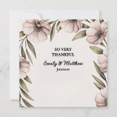 Schöne Blumenkarte Dankeskarte (Vorderseite)