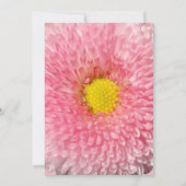 Schöne Blumenkarte Einladung (Rückseite)