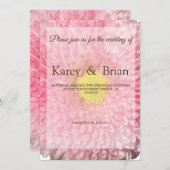 Schöne Blumenkarte Einladung (Vorne/Hinten)