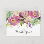 schöne Blumenkarte Postkarte (Vorne/Hinten)