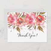 schöne Blumenkarte Postkarte (Vorne/Hinten)