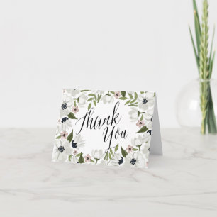 Schöne Blumenkarte Vielen Dank Note Card Dankeskarte