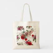 Schöne Blumenkizze Tote Tasche (Rückseite)