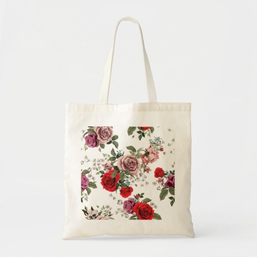 Schöne Blumenkizze Tote Tasche (Vorne)