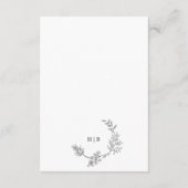 Schöne Blumenkronenpfeife Begleitkarte (Rückseite)