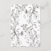 Schöne Blumenkronenpfeife Begleitkarte (Rückseite)