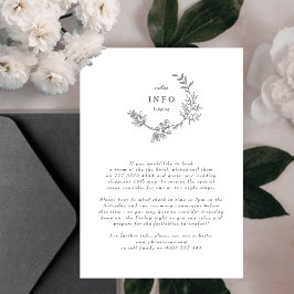 Schöne Blumenkronenpfeife Begleitkarte