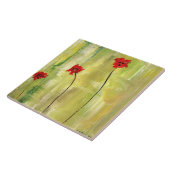 Schöne Blumenmalerei der Anemonen auf Fliese