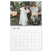Schöne Blumenmalereien Kalender (Mär 2027)