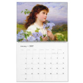 Schöne Blumenmalereien Kalender (Jan 2027)