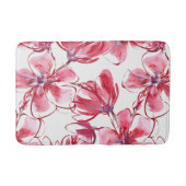 Schöne Blumenmatte Badematte (Vorderseite)