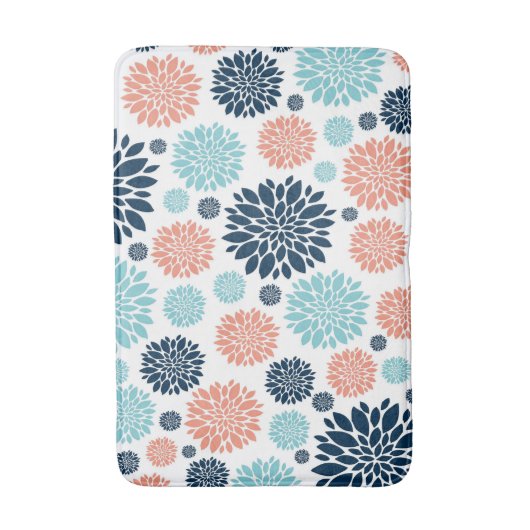 Schöne Blumenmatte Badematte (Vorderseite Vertikal)