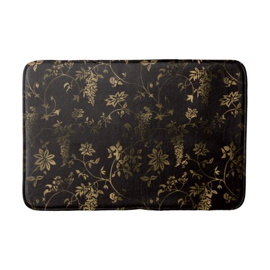 Schöne Blumenmatte Badematte (Vorderseite)