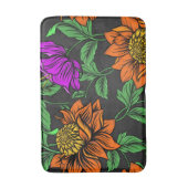 Schöne Blumenmatte Badematte (Vorderseite Vertikal)