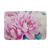 Schöne Blumenmatte Badematte (Vorderseite)