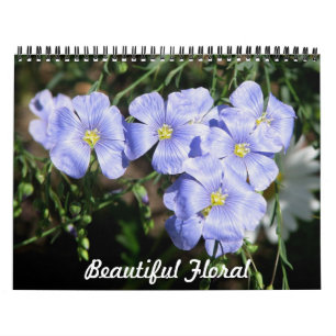 Schöne Blumenmuster Kalender