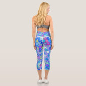 schöne Blumenmuster Leggings (Rückseite)