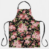 Schöne Blumenmuster-Rose mit grünen Folien Schürze (Vorderseite)