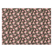 Schöne Blumenmuster-Rose mit grünen Folien Tischdecke (Vorderseite (Horizontal))