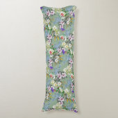 Schöne Blumenmuster Rose Wildblumen Grün Seitenschläferkissen (Vorderseite Vertikal)