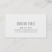 ★ schöne Blumennägel Visitenkarte (Rückseite)