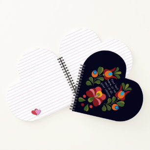 Schöne Blumenordnung Notizblock