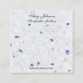 Schöne Blumenpapiere Ohrringe Display-Karten Quadratische Visitenkarte (Vorderseite)