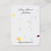 Schöne Blumenpapiere Ohrringe Display-Karten Visitenkarte (Vorderseite)