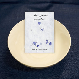 Schöne Blumenpapiere Ohrringe Display-Karten Visitenkarte