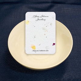 Schöne Blumenpapiere Ohrringe Display-Karten Visitenkarte