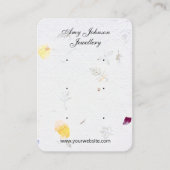 Schöne Blumenpapiere Ohrringe Display-Karten Visitenkarte (Vorderseite)