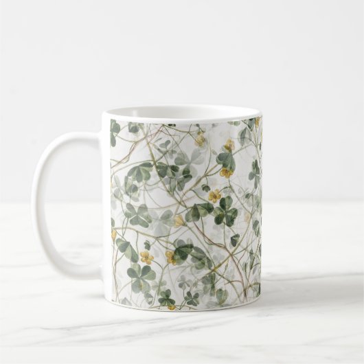 Schöne Blumenpflanze Kaffeetasse (Links)