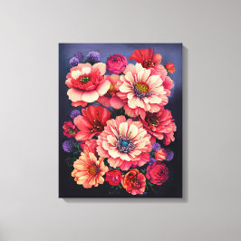 Schöne BlumenprachtStretched Canvas Print Leinwanddruck