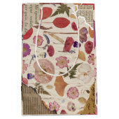 Schöne Blumenpresse Mittlere Geschenktüte (Vorderseite)