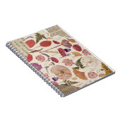 Schöne Blumenpresse Notizblock (Rechte Seite)