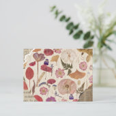 Schöne Blumenpresse Postkarte (Stehend Vorderseite)