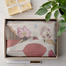 Schöne Blumenpresse Seidenpapier