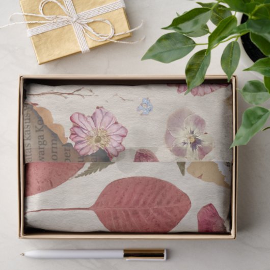 Schöne Blumenpresse Seidenpapier (Geschenk)