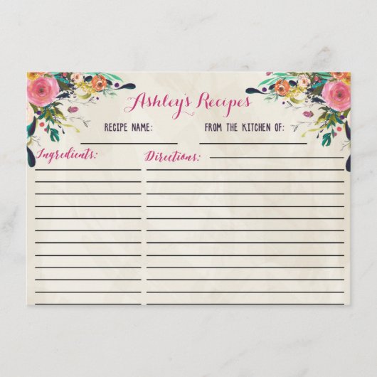 Schöne Blumenrezepte (Vorderseite)