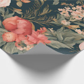 Schöne Blumenrose Blumen Geschenkpapier (Ecke)