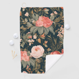 Schöne Blumenrose Blumen Golfhandtuch