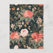 Schöne Blumenrose Blumen Postkarte (Vorderseite)