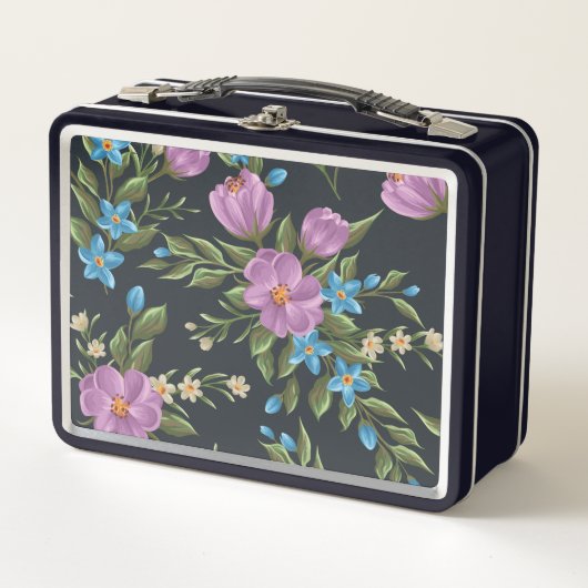 Schöne Blumenskizze für Metalle Lunch Box (Vorderseite)
