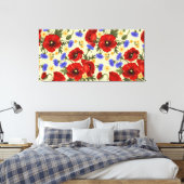 Schöne Blumenskizze Leinwand (Insitu (Schlafzimmer))