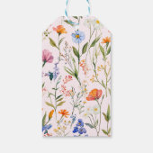 Schöne Blumenspülung Geschenkanhänger (Rückseite)