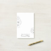 Schöne Blumenstrasse Kunst, Dichtung und Musik Post-it Klebezettel (Auf Schreibtisch)